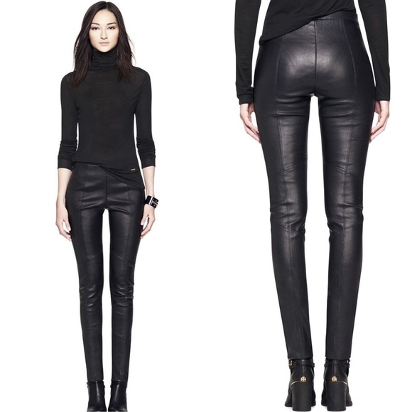 Tory Burch Pants - NWT Tory Burch Black Leather Davis Legging